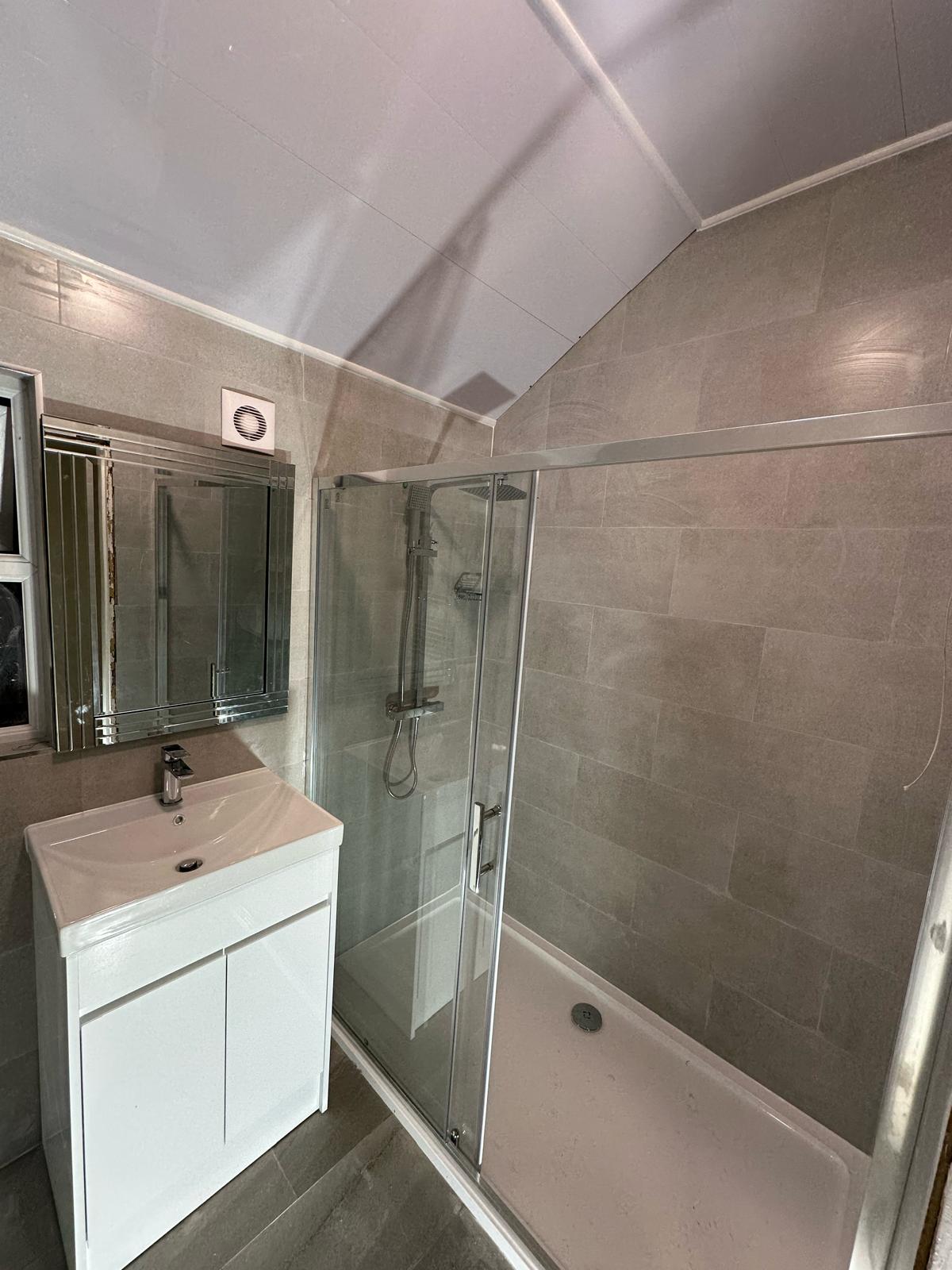 Walk-in showers completed by M&F Heating and Plumbing